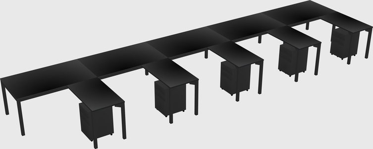 L-shaped desk