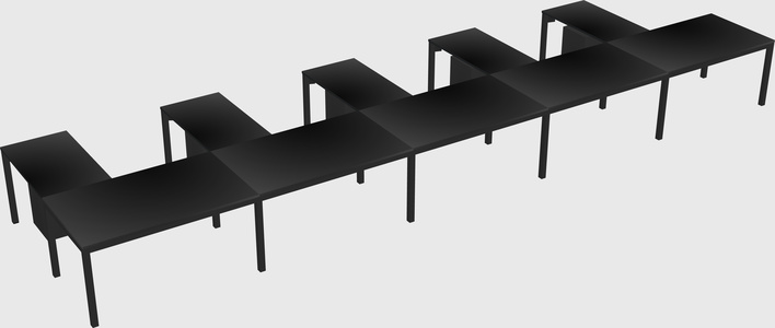 L-shaped desk