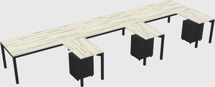 L-shaped desk