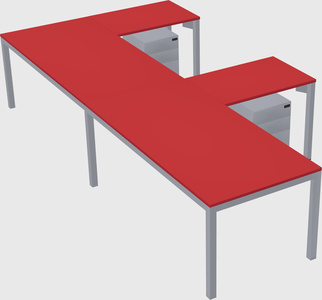 L-shaped desk