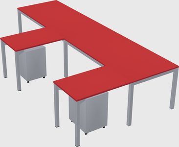 L-shaped desk