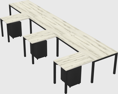 L-shaped desk