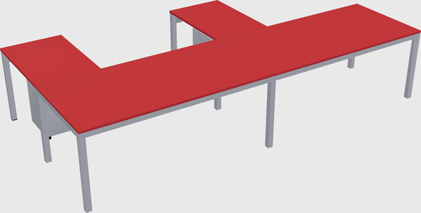 L-shaped desk