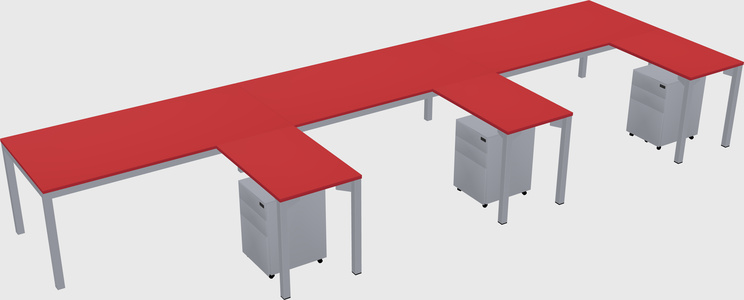 L-shaped desk
