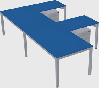 L-shaped desk