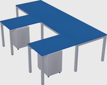 L-shaped desk