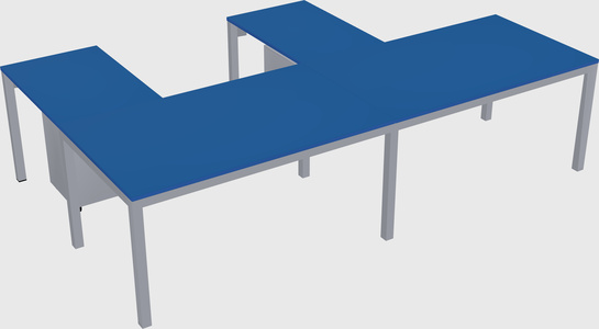 L-shaped desk