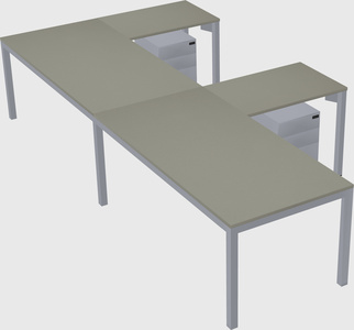 L-shaped desk