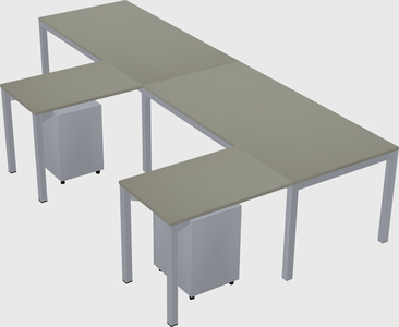 L-shaped desk
