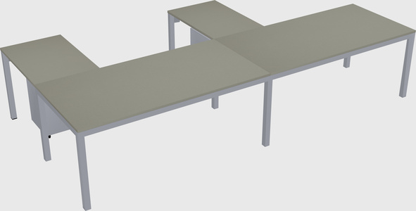 L-shaped desk