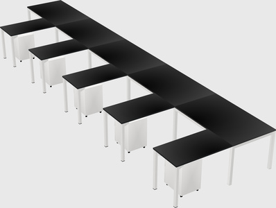 L-shaped desk