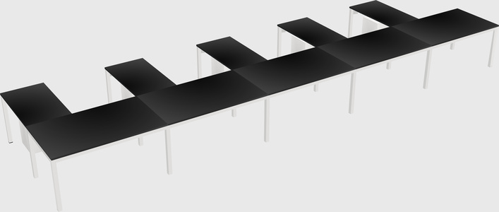 L-shaped desk