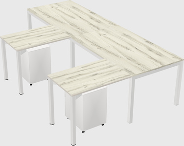 L-shaped desk