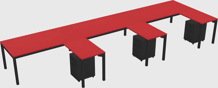 L-shaped desk