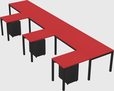 L-shaped desk