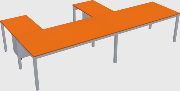 L-shaped desk