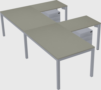 L-shaped desk