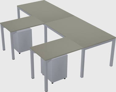 L-shaped desk
