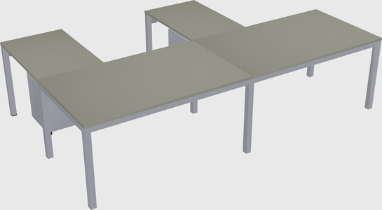 L-shaped desk