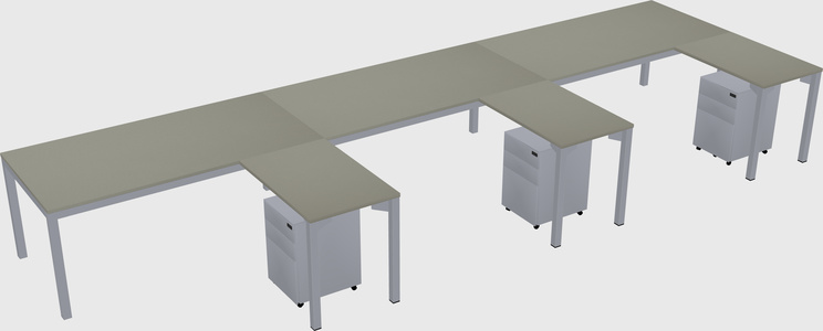 L-shaped desk
