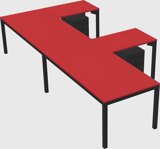 L-shaped desk