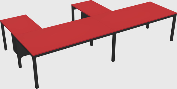 L-shaped desk