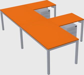 L-shaped desk