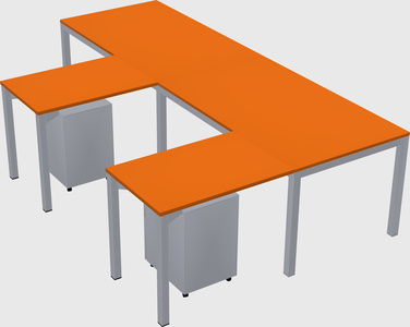 L-shaped desk