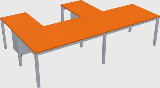 L-shaped desk
