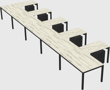 L-shaped desk