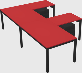 L-shaped desk