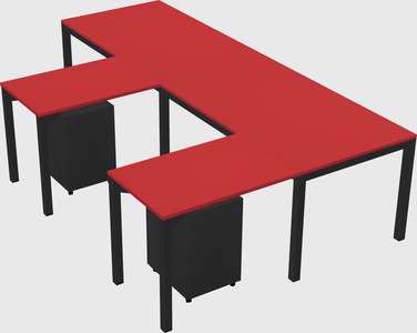 L-shaped desk