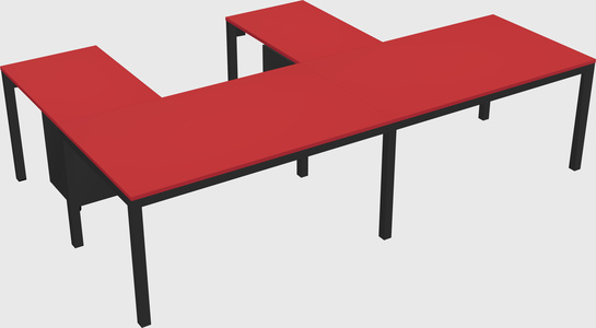L-shaped desk
