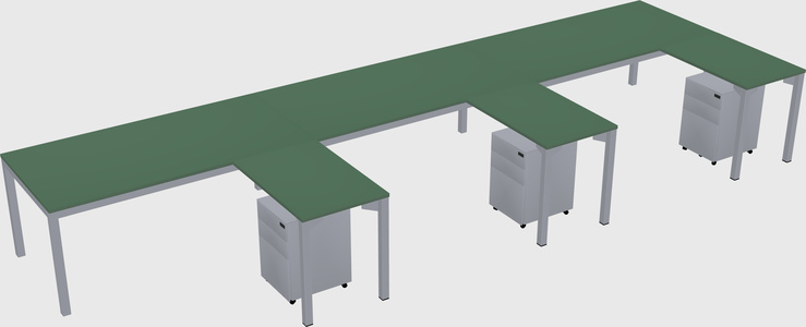 L-shaped desk