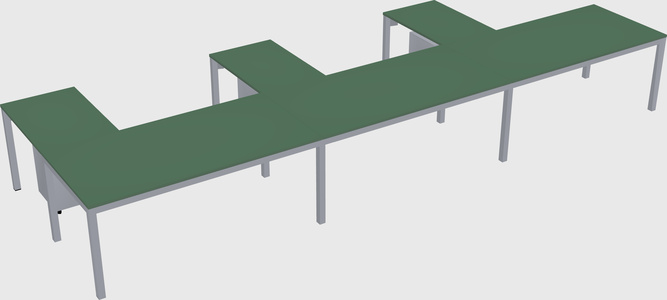 L-shaped desk