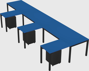 L-shaped desk