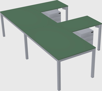 L-shaped desk