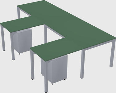 L-shaped desk