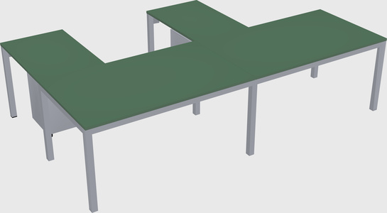 L-shaped desk