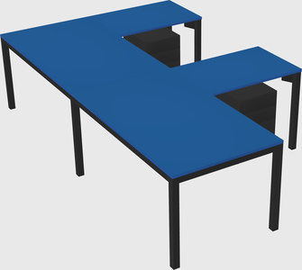 L-shaped desk