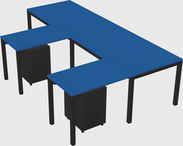 L-shaped desk