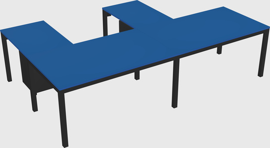 L-shaped desk