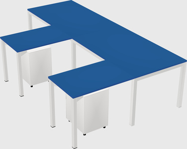 L-shaped desk