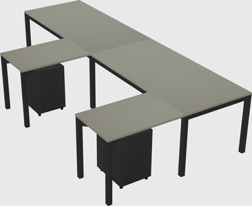 L-shaped desk