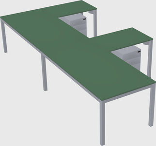 L-shaped desk