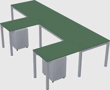 L-shaped desk