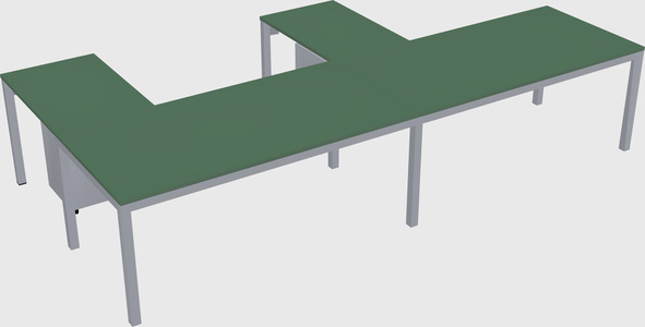 L-shaped desk