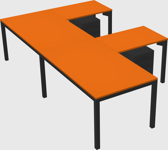 L-shaped desk