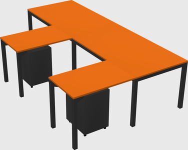 L-shaped desk