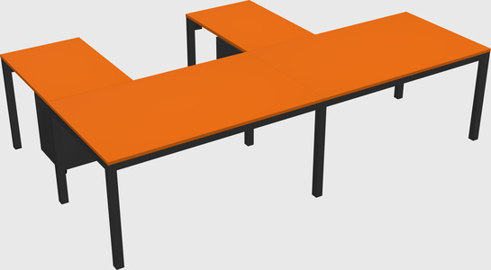 L-shaped desk